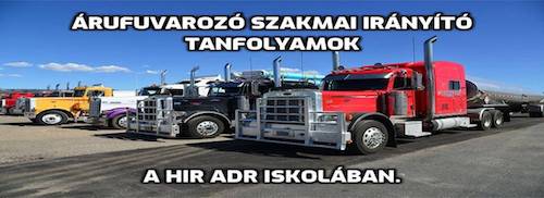 Szakmai irányító tanfolyam - HIR ADR Iskola Szakmai irányító tanfolyam - HIR ADR Iskola
